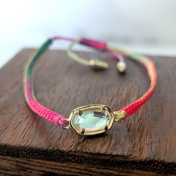 Colorful Adjustable Bracelet with Accent Gem - Picture 1 of 7